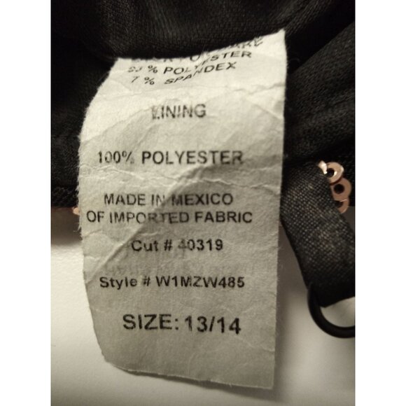 Windsor Junior's Black and Rose Gold Sequin Formal Dress Size 13/14 - Picture 6 of 6